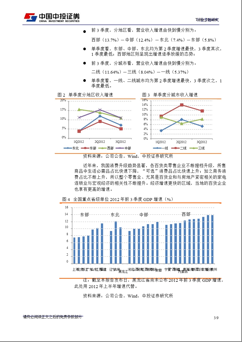 百货行业2012年3季报分析：营业收入增长8.54%_净利润增长_5.1%-2012-11-05.ppt_第3页