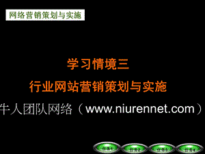 网络营销策划与实施行业网站营销策划与实施.ppt