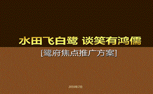 鹭府焦点推广案.ppt