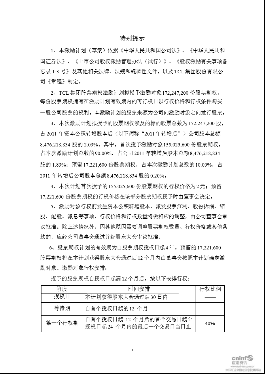 TCL 集团：股票期权激励计划.ppt_第3页