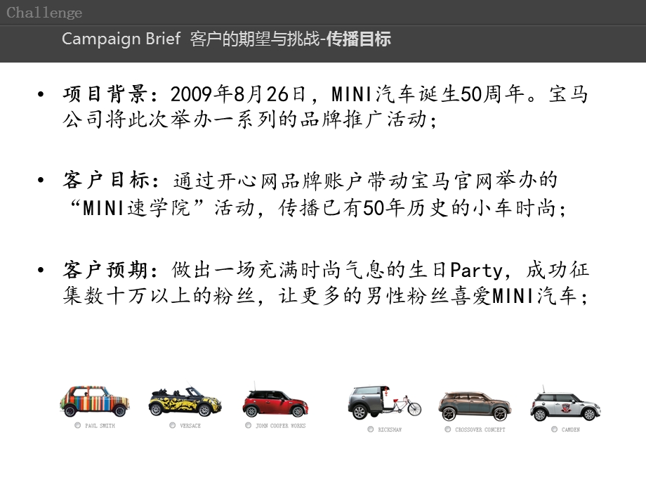 【广告策划PPT】开心网MINI汽车品牌账户案例.ppt_第2页