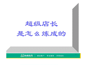 [整理版]连锁药店店长实战指南.ppt