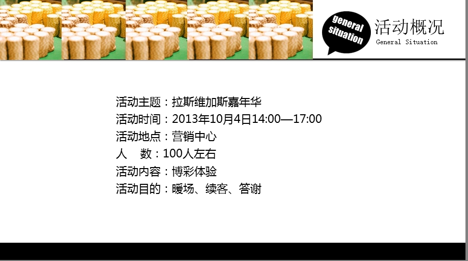 某地产营销中心拉斯维加斯博彩体验嘉华活动方案【可编辑策划方案】 .ppt_第3页