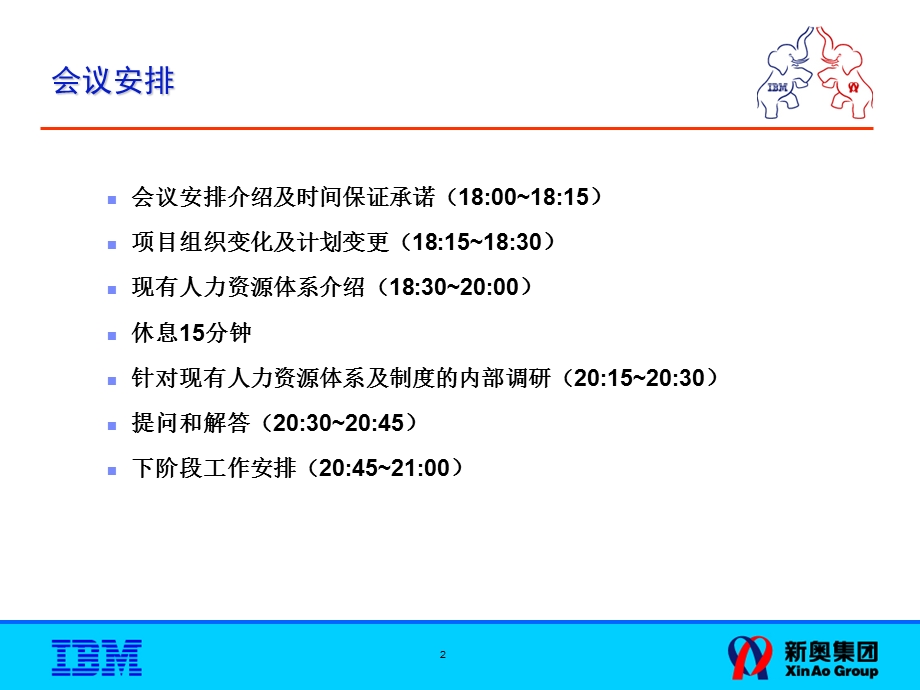 IBM新奥燃气控股集团—人力资源小组时间承诺及分析模板.ppt_第2页