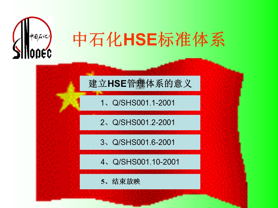 中国石化标准化之 HSE标准体系.ppt_第1页