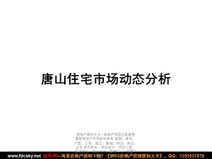 房地产市场研究报告 唐山住宅市场动态分析.ppt