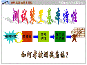 测试装置的基本特性教学PPT(2).ppt