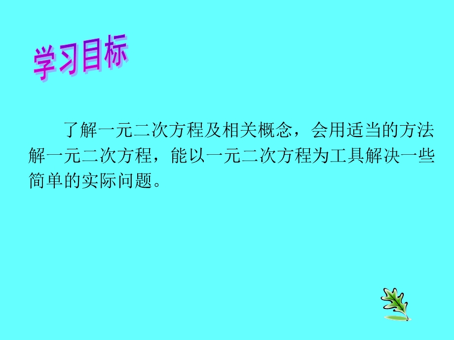 《一元二次方程》复习课第一节).ppt_第3页