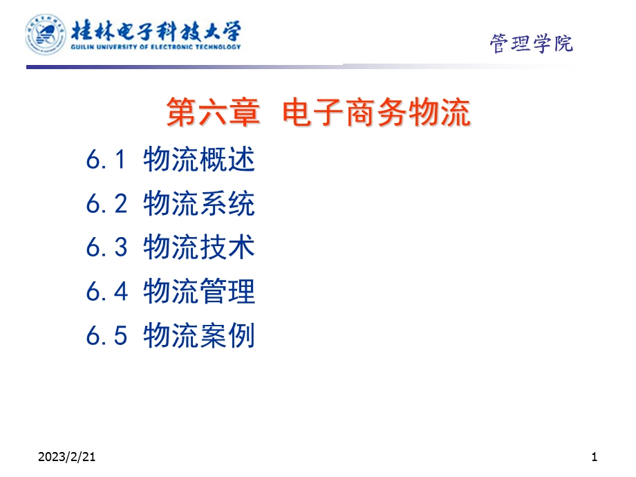 第六章 电子商务物流2006.9.22.ppt_第1页