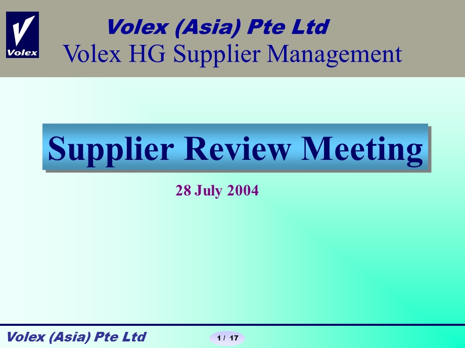 XOLEX supplier review report.ppt_第1页