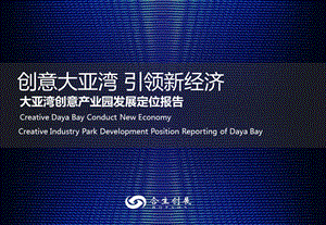 2010合生创展深圳大亚湾创意产业园发展定位报告106p(1).ppt