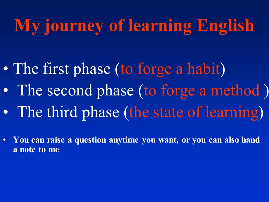 My journey of learning English.ppt_第1页