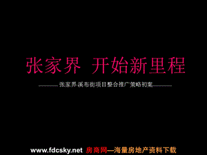 2010年张家界·溪布街项目整合推广策略初案(1).ppt