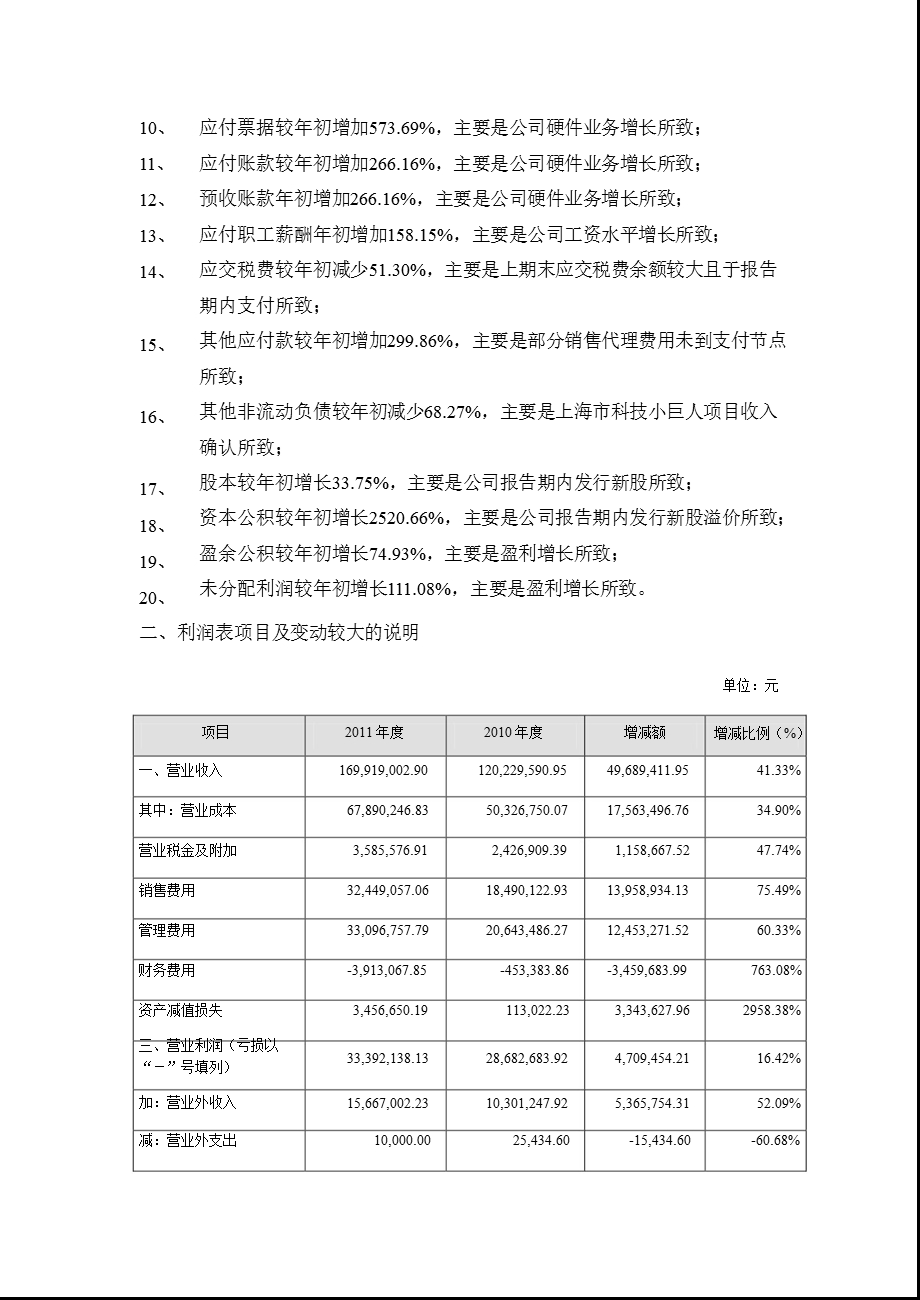 卫宁软件：2011年度财务决算报告.ppt_第3页