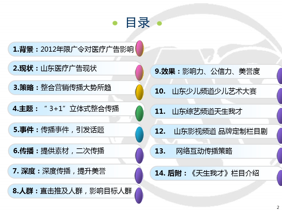 2011青华医院“3+1”立体式整合营销传播方案.ppt_第2页