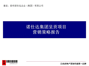 至祥-诺仕达集团呈贡地产项目营销策略报告-115PPT-2008年.ppt