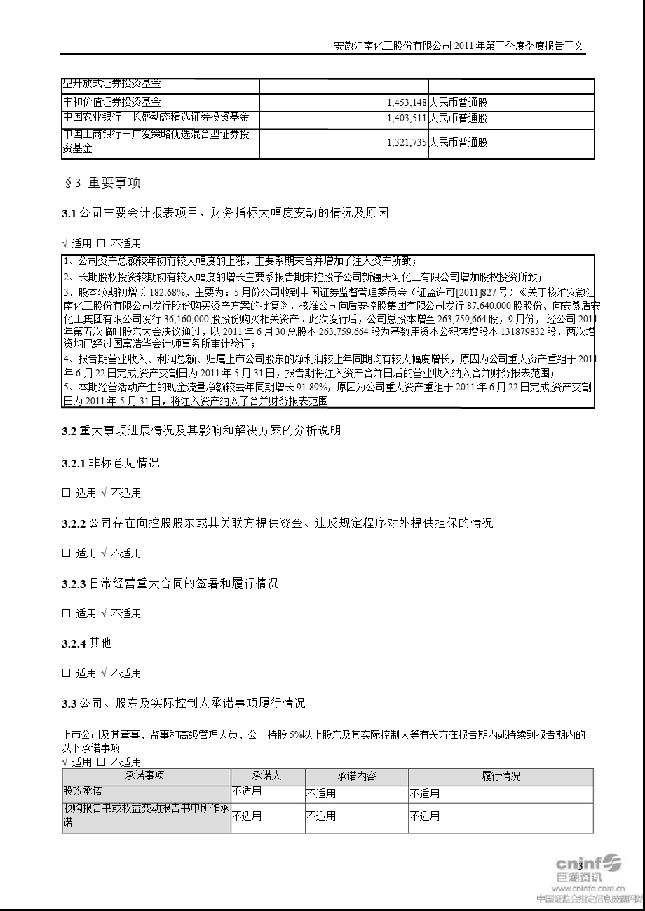 江南化工：2011年第三季度报告正文.ppt_第3页