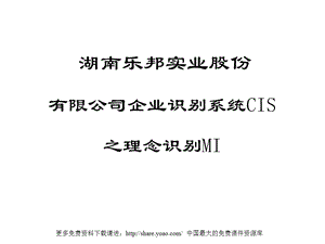 XX公司CIS的理念识别系统.ppt