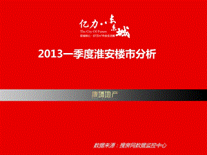 2013年第一季度江苏省淮安市房地产市场分析报告.ppt