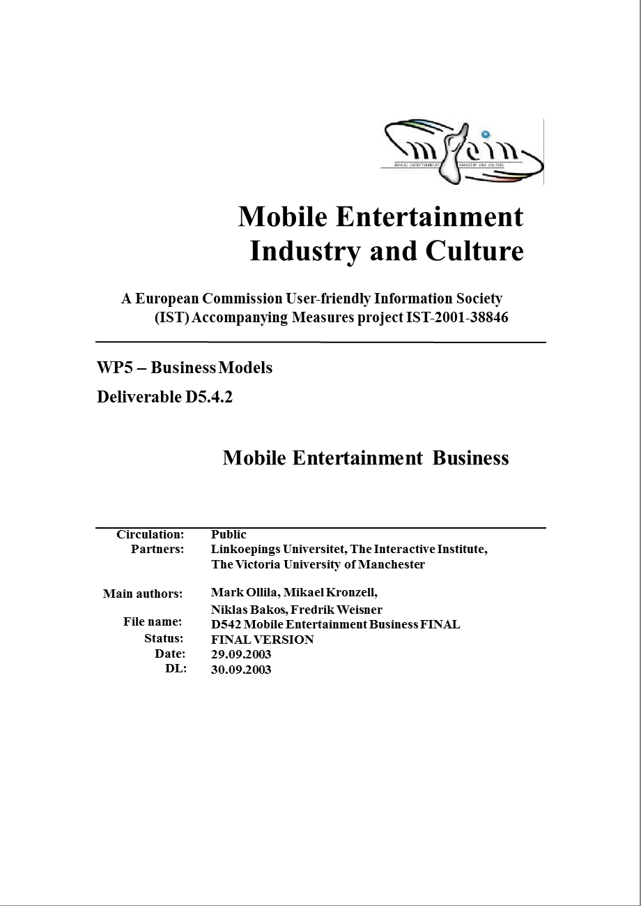 Mobile Entertainment Busines.ppt_第1页