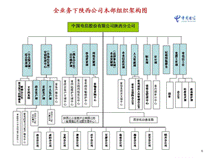 陕西电信省市公司组织架构图.ppt