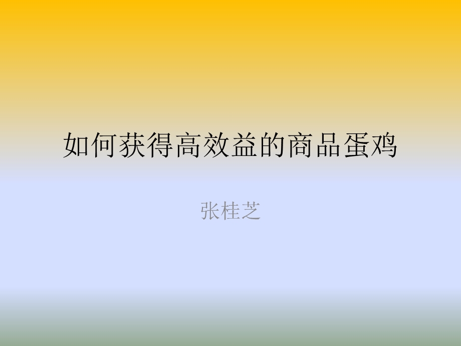 如何获得高效益的蛋鸡.ppt_第1页