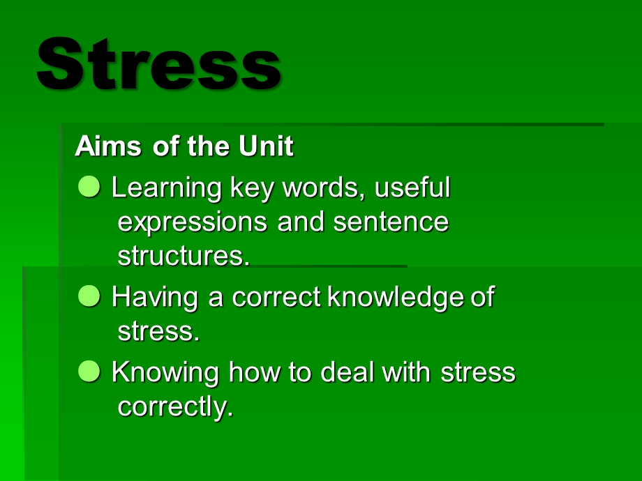 大学英语口语教程 Stress.ppt_第1页