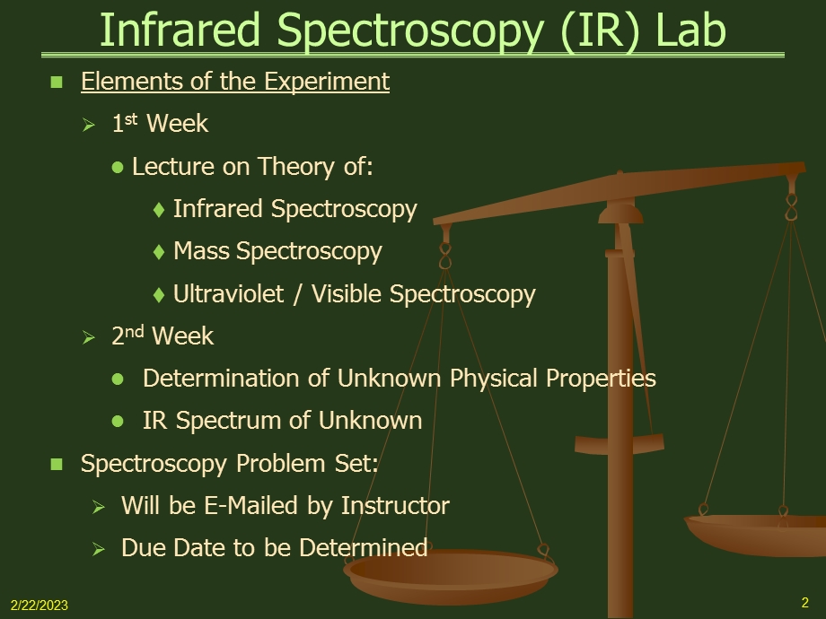 Infrared Spectroscopy (IR) Lab.ppt_第2页