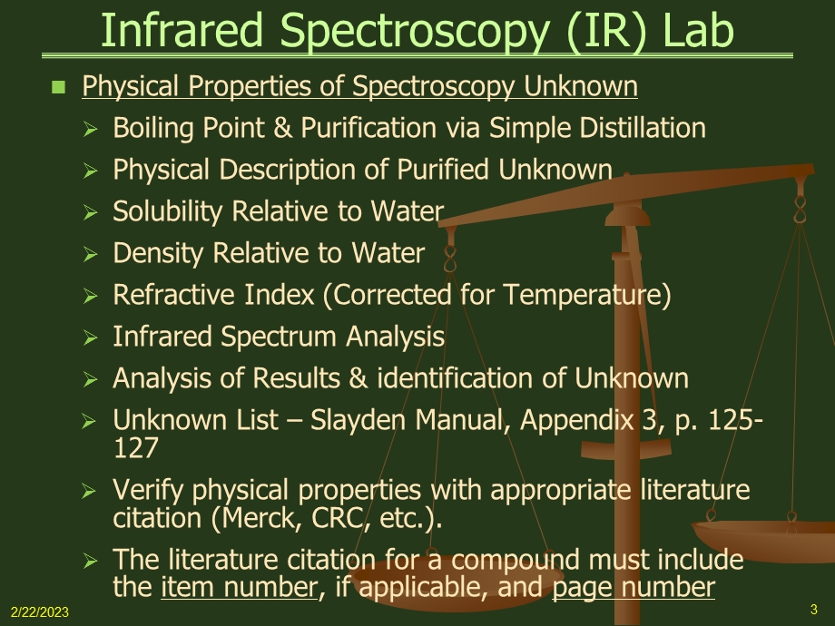 Infrared Spectroscopy (IR) Lab.ppt_第3页