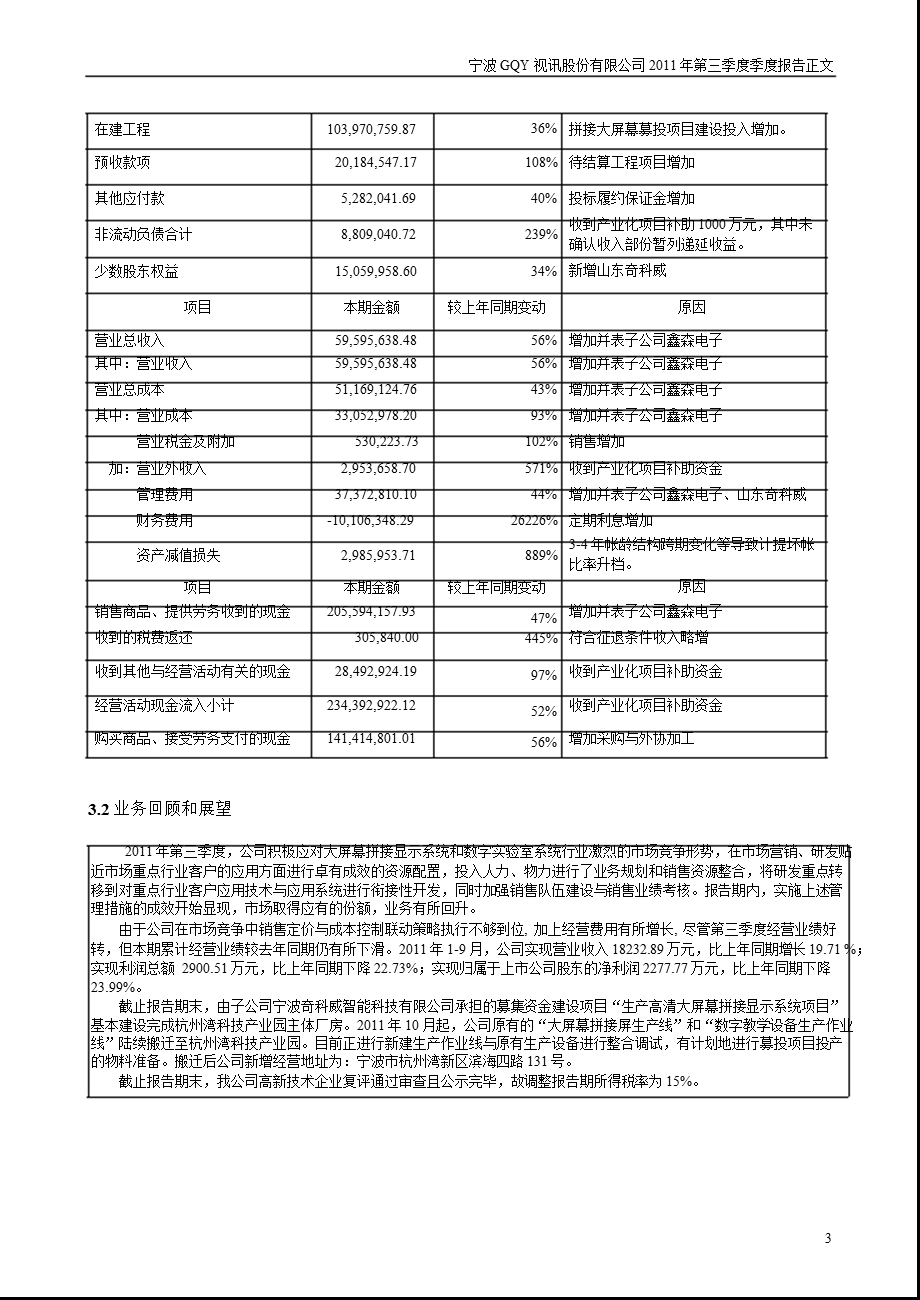 宁波GQY：2011年第三季度报告正文.ppt_第3页