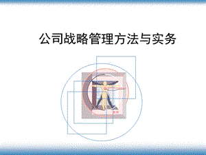 公司战略管理方法与实务（227PPT） .ppt