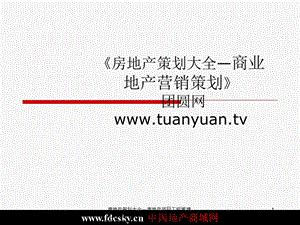 商业地产营销策划 2007年南京市江宁海通大厦项目整体策划方案.ppt