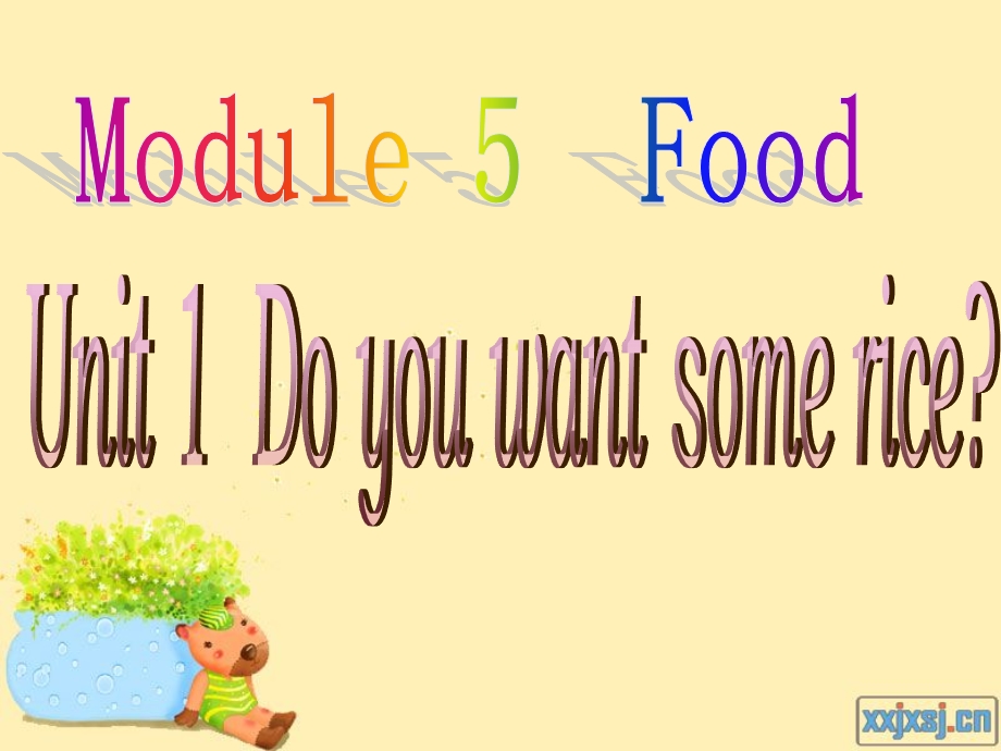 外研版小学四年级英语上册Module5 Food Unit1 Do you want some rice(1).ppt_第1页