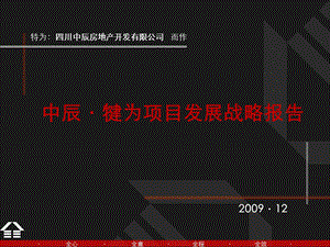 2009四川乐山中辰犍为项目发展战略报告.ppt