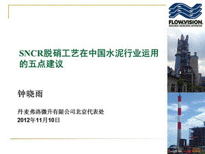 钟晓雨：SNCR脱硝工艺在中国水泥行业运用中的五点建议.ppt