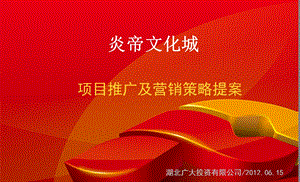 湖北随州炎帝文化城项目推广及营销策略提案（85页） .ppt