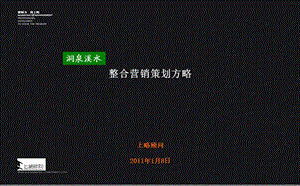 2011洞泉溪水整合营销策划方略(1).ppt