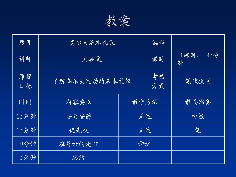 【精品PPT课件】高尔夫球基本礼仪培训.ppt_第2页