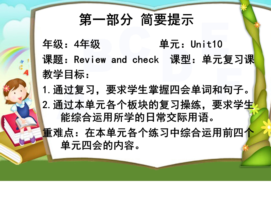 译林版牛津小学英语4A Unit10　Review and check 课件.ppt_第1页