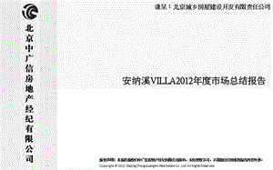 2012年青岛安纳溪项目市场总结报告（75页） .ppt