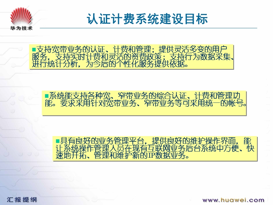 华为xx电信互联网计费认证汇报与交流.ppt_第3页