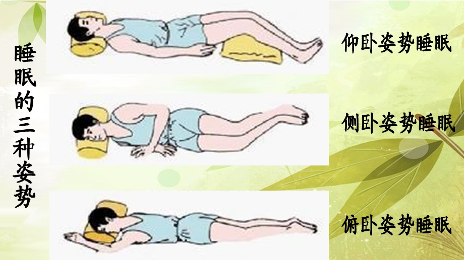 小学体育健康课件：《睡眠的正确姿势》 .ppt_第3页