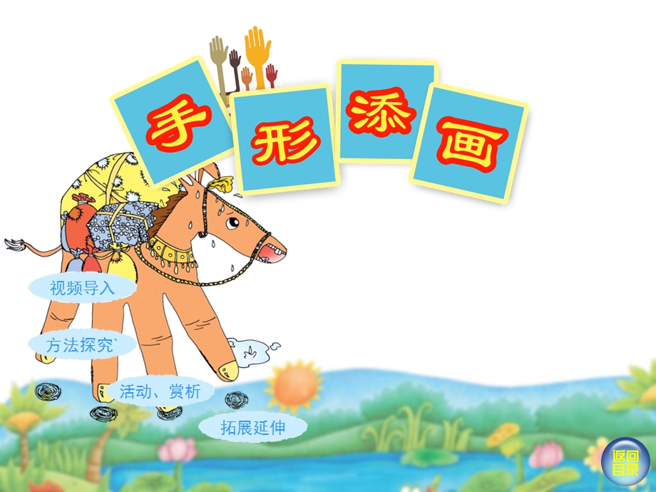 湘美版小学一年级美术下册《手形添画》课件1.ppt_第3页