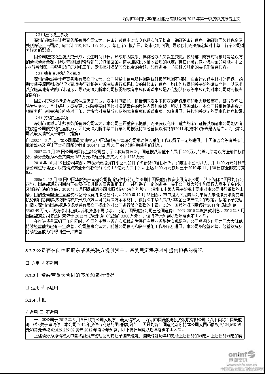 _ST中华A：2012年第一季度报告正文.ppt_第3页