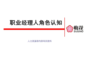 职业经理人角色认知(肖娴华).ppt