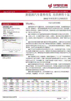 2012年新能源行业策略报告.ppt