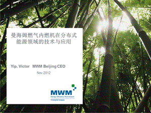 victor-mwm_曼海姆燃气内燃机在分布式能源领域的技术与应用.ppt