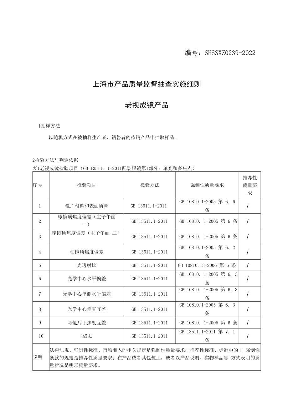 SHSSXZ0239-2022老视成镜上海市产品质量监督抽查实施细则.docx_第1页