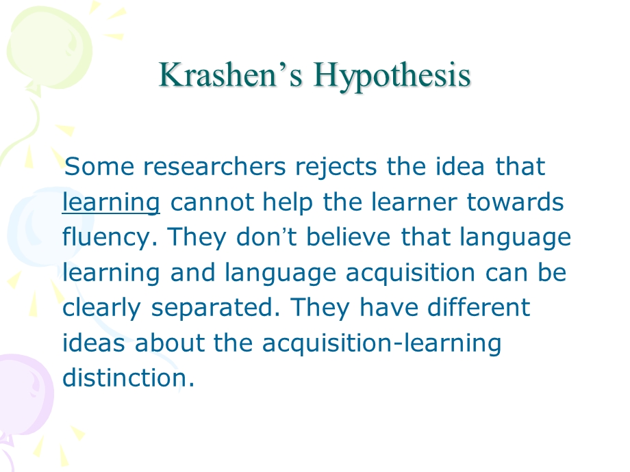 二语习得Krashen’s Hypothesis.ppt_第1页