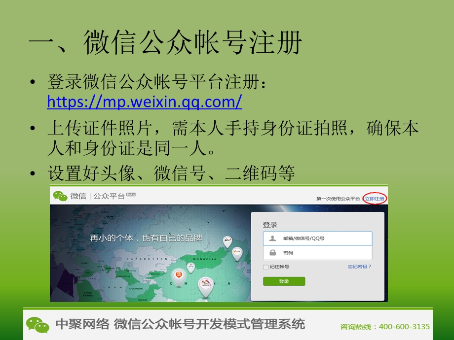 中聚网络_微信公众帐号开发模式管理系统(1).ppt_第2页